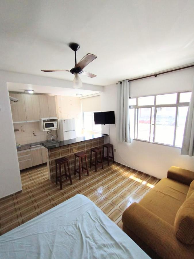 Kitnet Pe Na Areia Vista Mar - Boqueirao Praia Grande-Sp Apartment Praia Grande  Ngoại thất bức ảnh