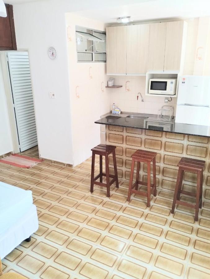 Kitnet Pe Na Areia Vista Mar - Boqueirao Praia Grande-Sp Apartment Praia Grande  Ngoại thất bức ảnh
